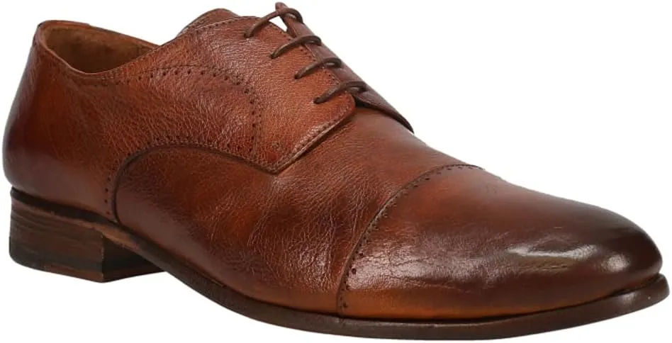 Lucchese Womens Brandy Buffalo Oxford Flats - Brown