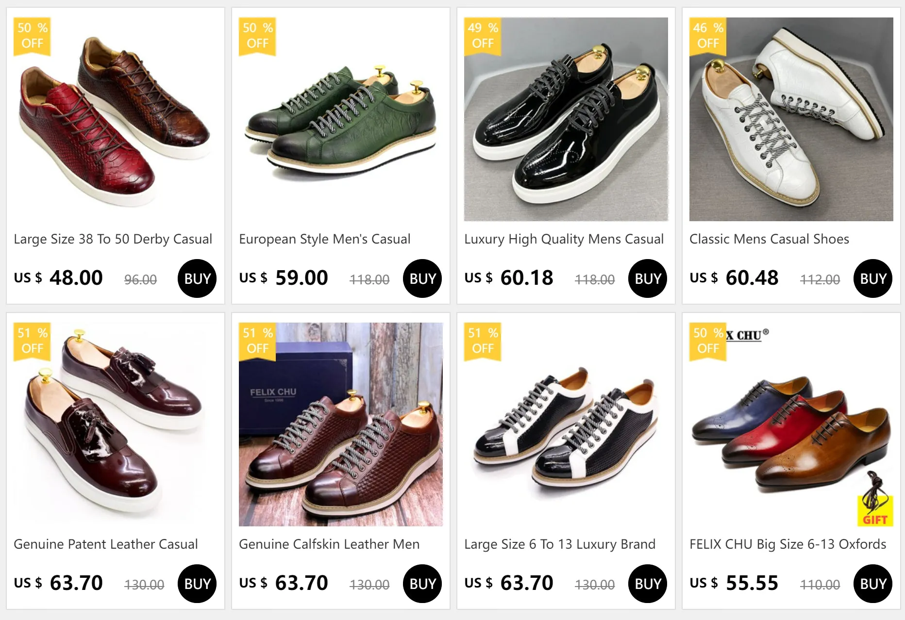 Luxury Brand Large Size Men's Flat Sneakers 6 to 13 Patent Leather Lace-up Black White Casual Shoes for Men