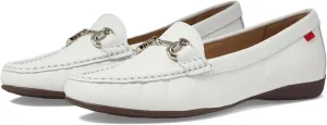 Marc Joseph New York Women's Carter Road Loafer, White Grainy, 9.5