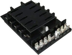 Marine Grade Fuse Block Panel for ATO/ATC Style Fuses Boat 10 Gang 30A @ 12V DC Perfect for Wiring Electronics, Navigation Lights, Horn, Bilge Pump, Stereo, and More