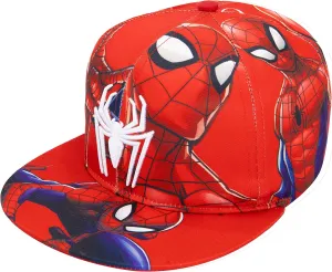 Marvel Spiderman Hat for Boys, Breathable Spiderman Baseball Cap for Toddlers, Boys Ages 3-9