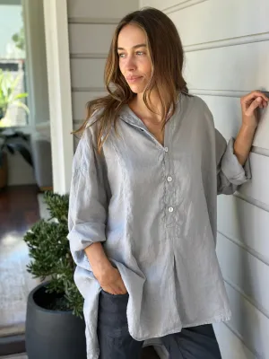 megan shirt-soft grey