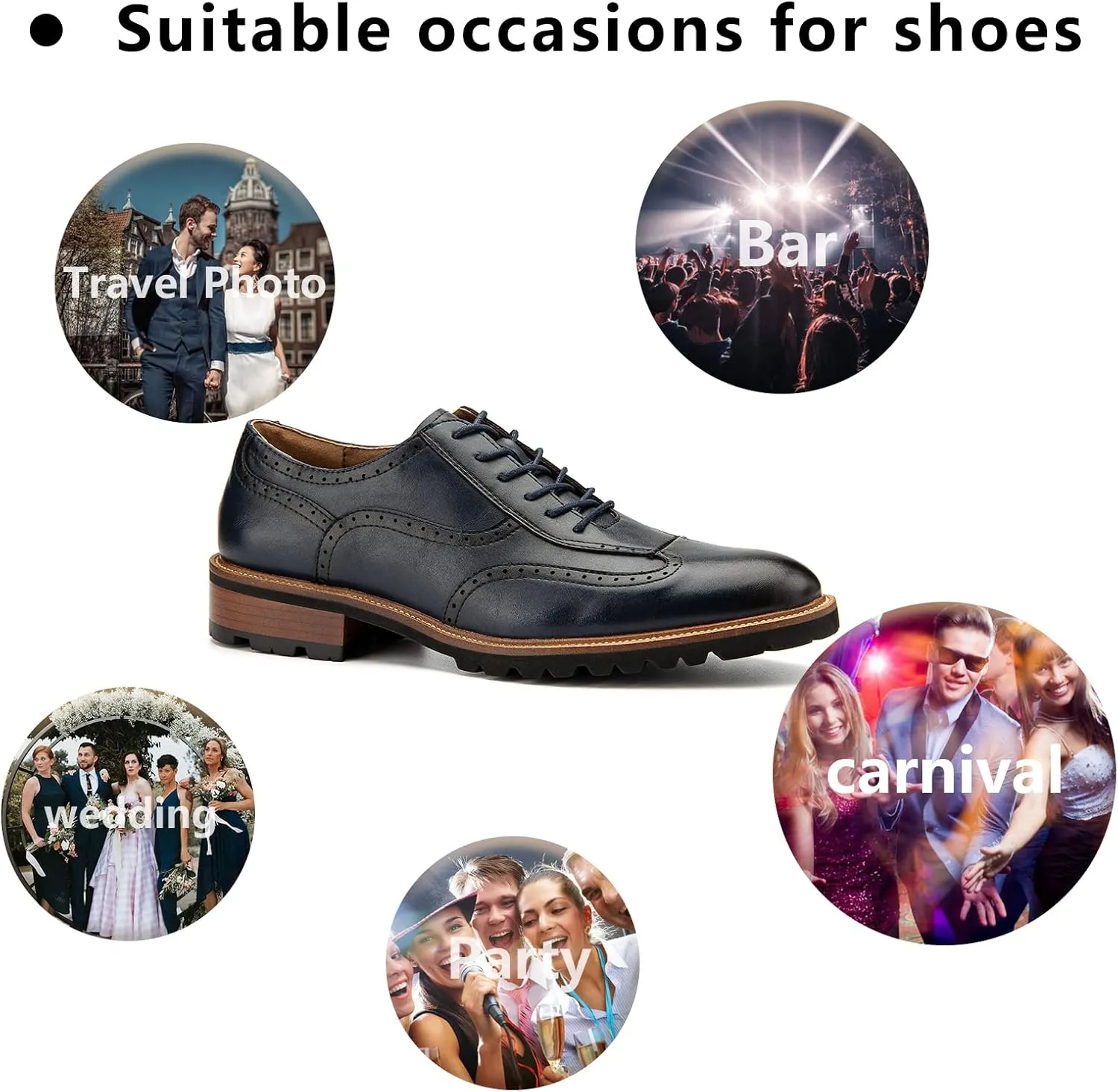 Meijiana Men's Oxfords Luxury Oxford Shoes for Men Business Casual Shoes Men's Lace-up Fashion Shoes