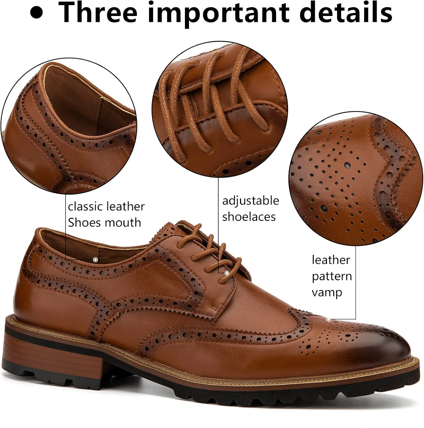 Meijiana Men's Oxfords Luxury Oxford Shoes for Men Business Casual Shoes Men's Lace-up Fashion Shoes