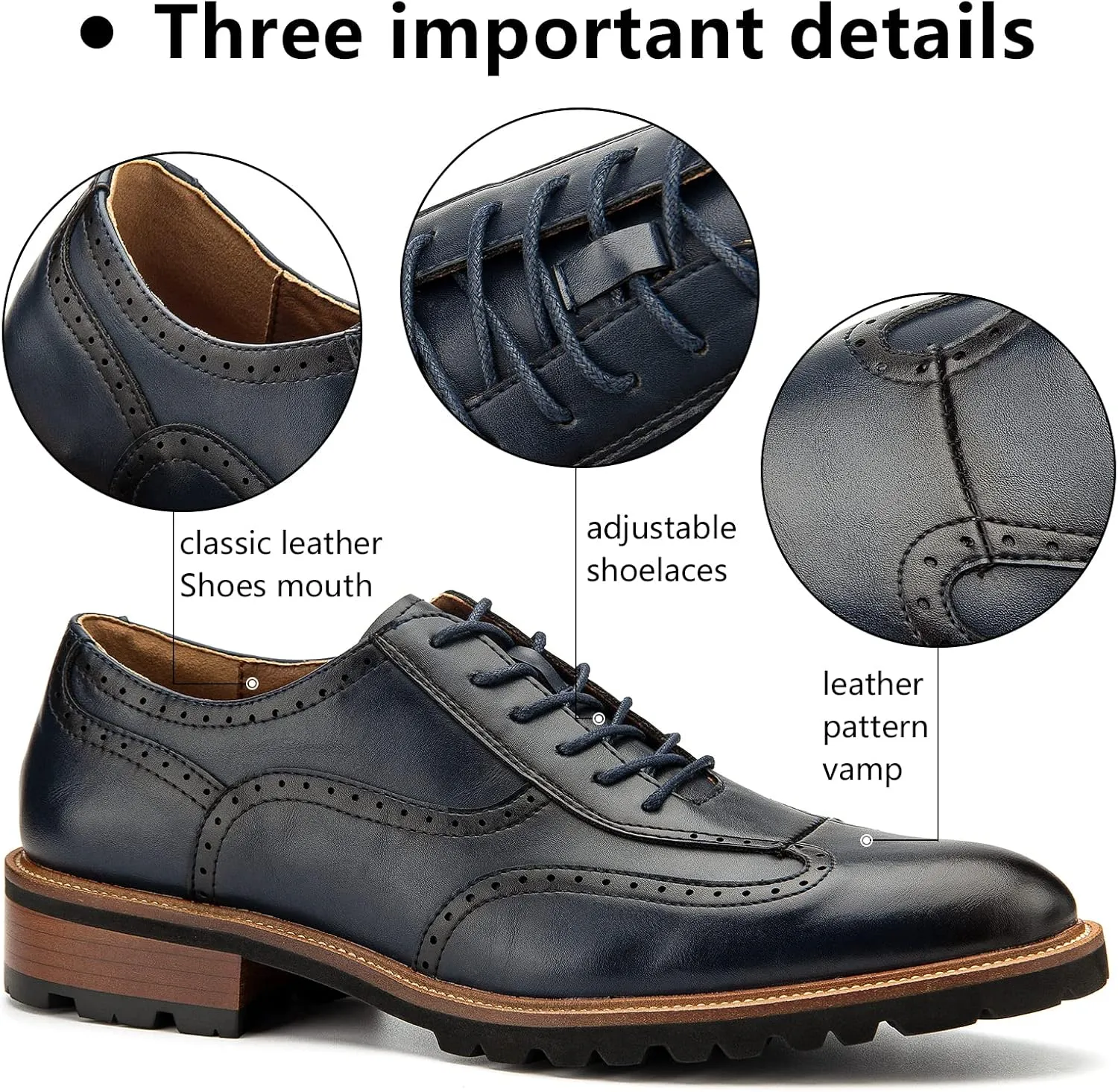 Meijiana Men's Oxfords Luxury Oxford Shoes for Men Business Casual Shoes Men's Lace-up Fashion Shoes