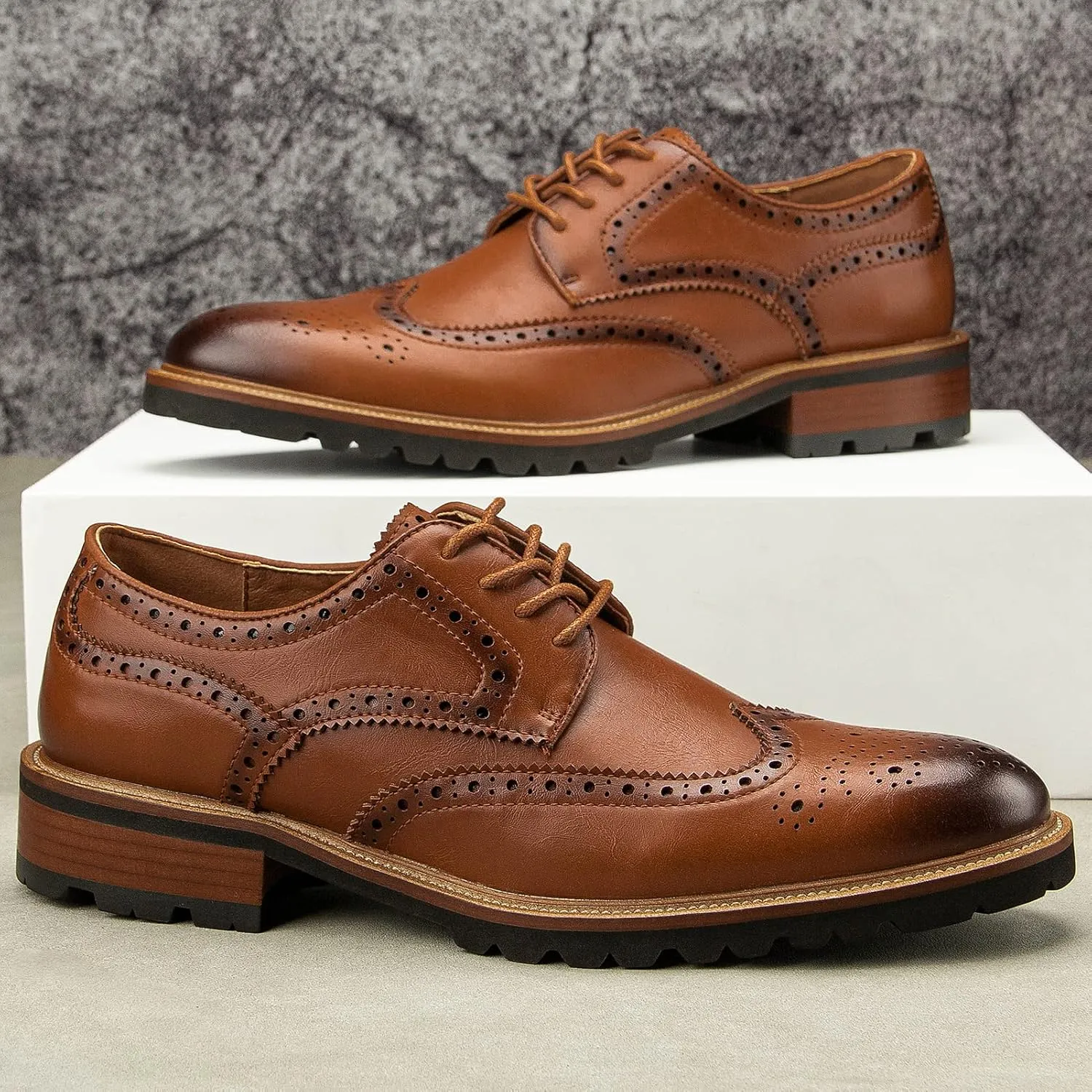 Meijiana Men's Oxfords Luxury Oxford Shoes for Men Business Casual Shoes Men's Lace-up Fashion Shoes