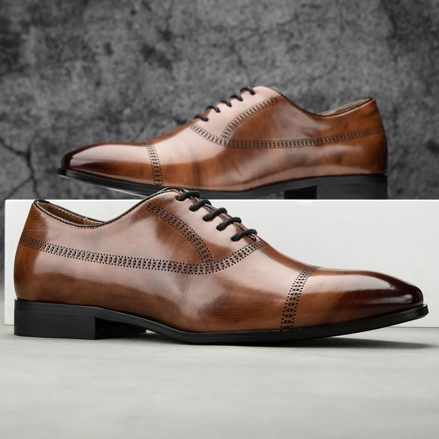 Meijiana Men's Oxfords Luxury Oxford Shoes for Men Business Casual Shoes Men's Lace-up Fashion Shoes