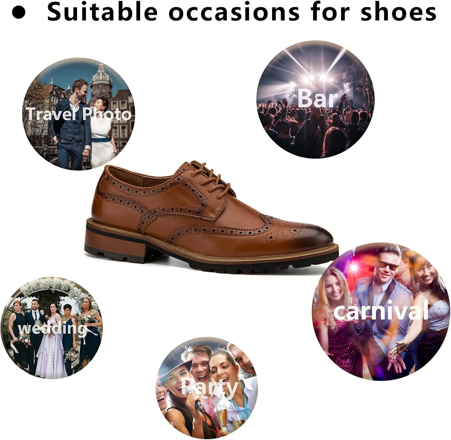 Meijiana Men's Oxfords Luxury Oxford Shoes for Men Business Casual Shoes Men's Lace-up Fashion Shoes