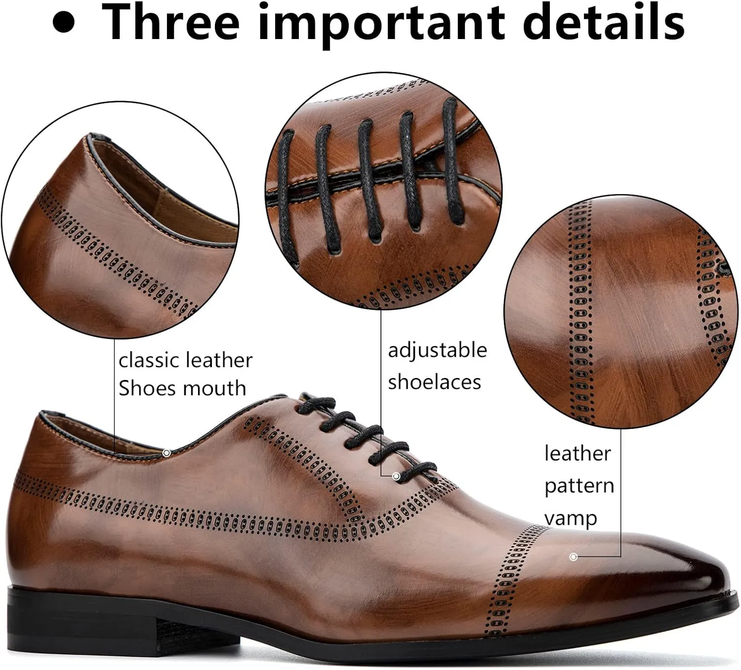Meijiana Men's Oxfords Luxury Oxford Shoes for Men Business Casual Shoes Men's Lace-up Fashion Shoes