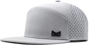 melin Trenches Icon Hydro, Performance Snapback Hat, Water-Resistant Flat Bill Caps for Men & Women, Golf, Running or Workout