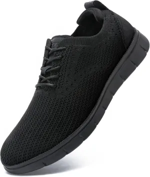 Men's Casual Dress Oxfords Sneakers Business Mesh Breathable Lightweight Walking Shoes Tennis Comfortable