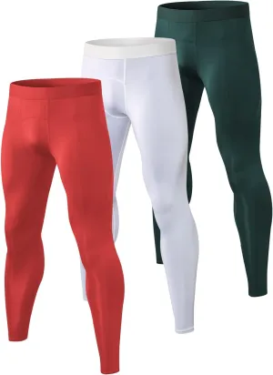 Men's Compression Pants Cool Dry Athletic Workout Leggings Sports Running Active Tights Base Layer