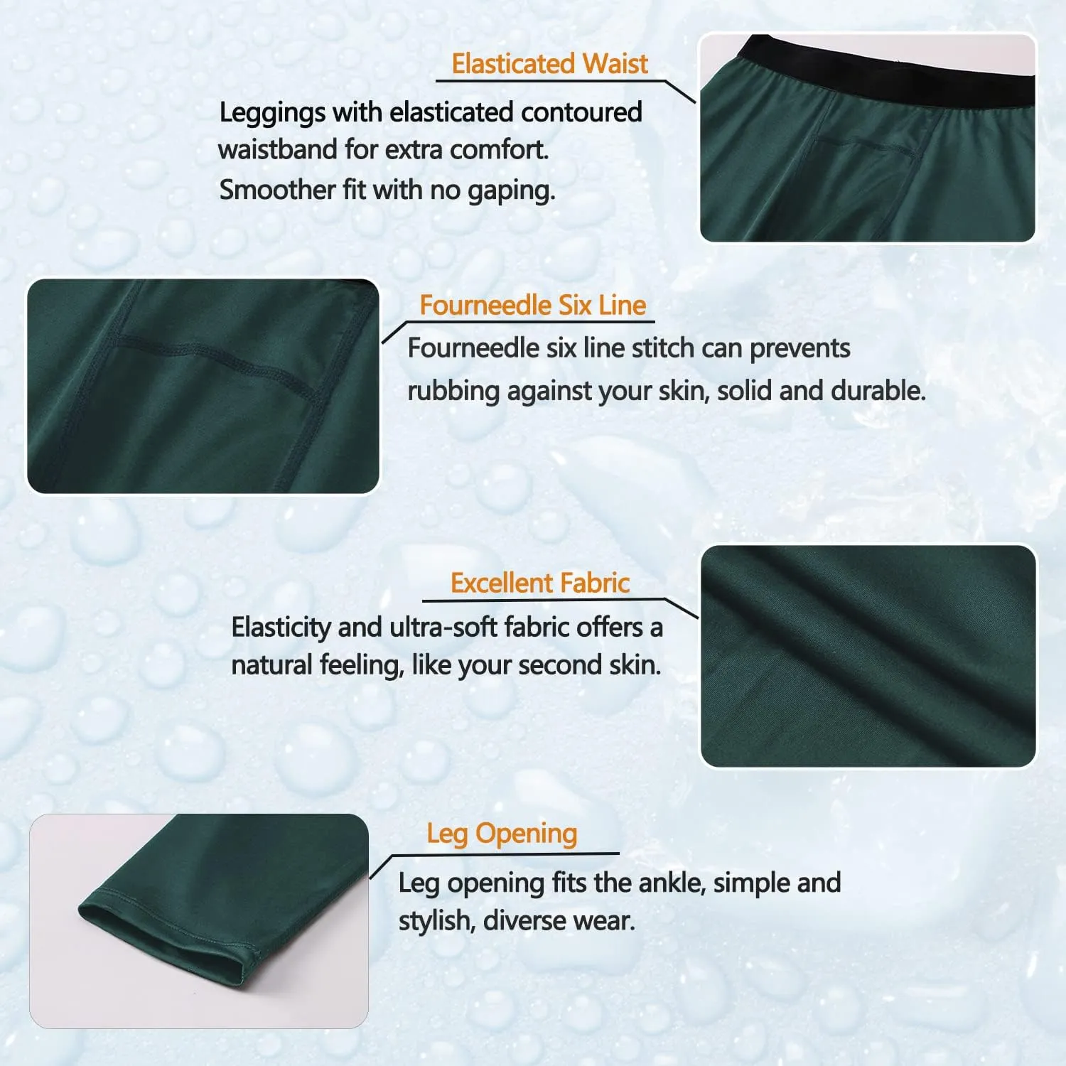 Men's Compression Pants Cool Dry Athletic Workout Leggings Sports Running Active Tights Base Layer