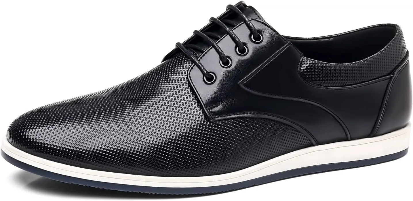 Men's Fashion Casual Oxford Shoes Lace-up Formal Sneakers