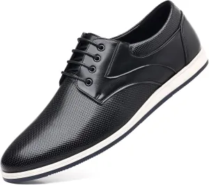 Men's Fashion Casual Oxford Shoes Lace-up Formal Sneakers
