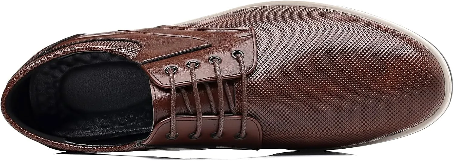 Men's Fashion Casual Oxford Shoes Lace-up Formal Sneakers