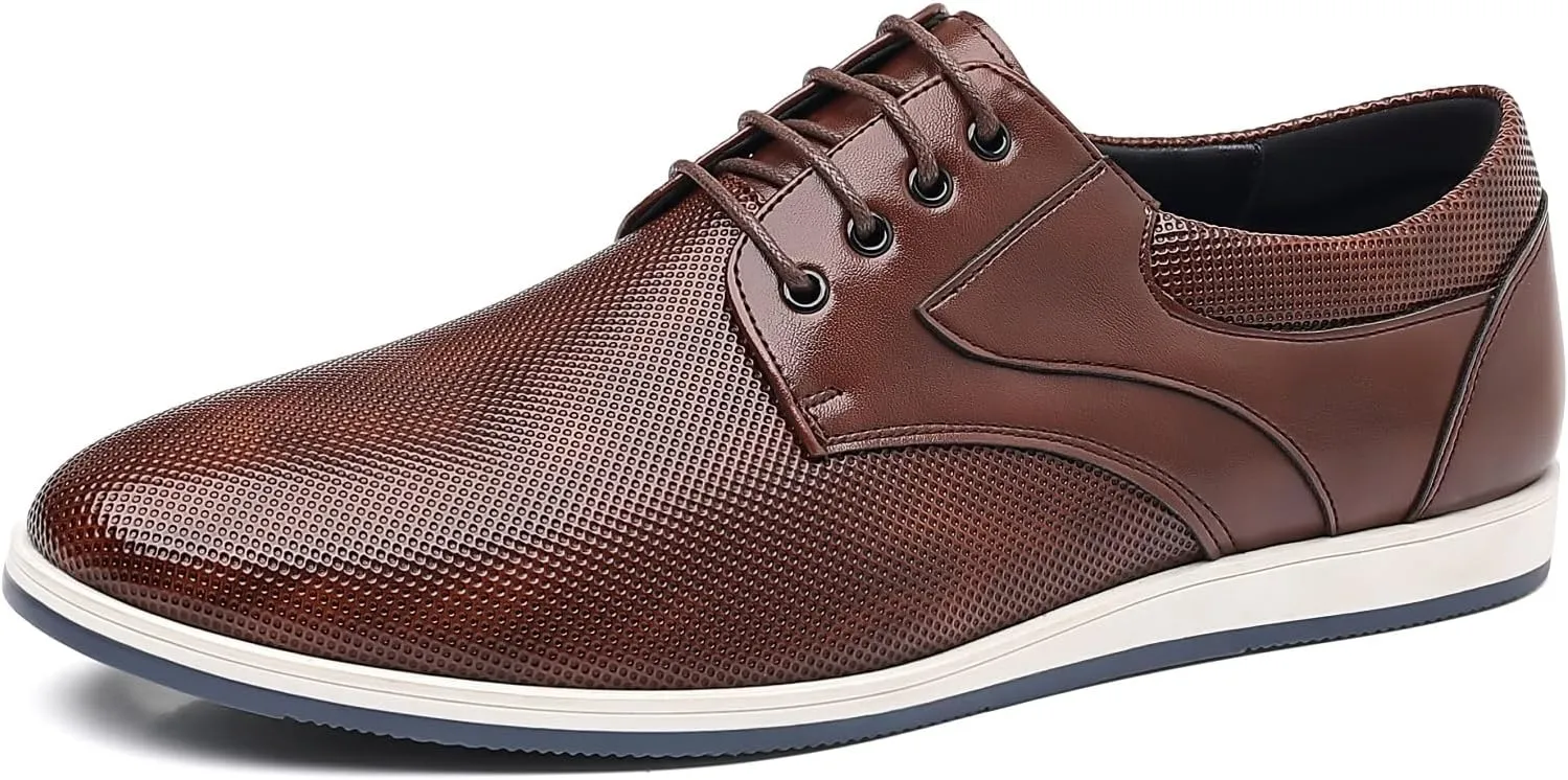 Men's Fashion Casual Oxford Shoes Lace-up Formal Sneakers