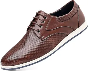 Men's Fashion Casual Oxford Shoes Lace-up Formal Sneakers