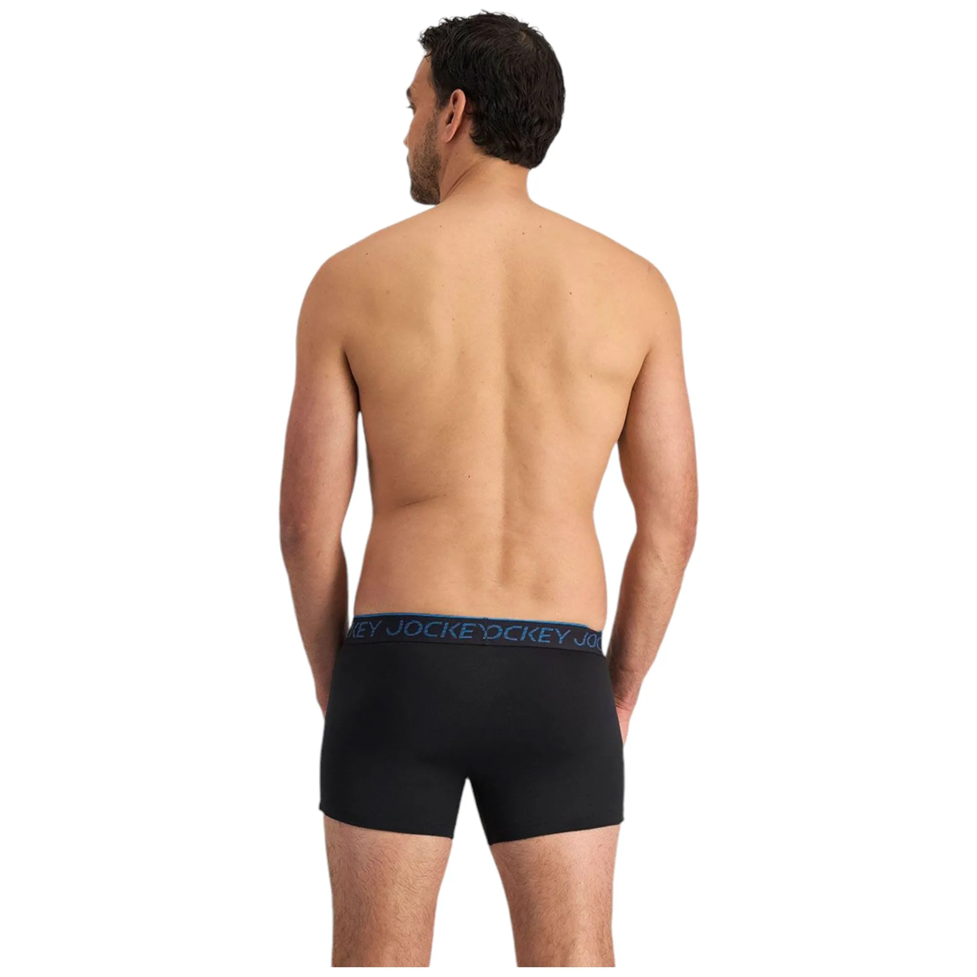 Mens Jockey Cool Active Trunks Underwear Black