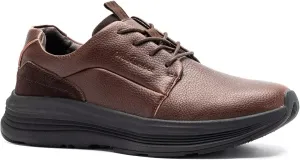 Men's Orthopedic Leather Dress Walking Shoes: Comfortable Plantar Fasciitis Business Oxford with Arch Support, Casual Cushion Flat Feet Orthotic Walking Shoes for Foot and Heel Pain Relief