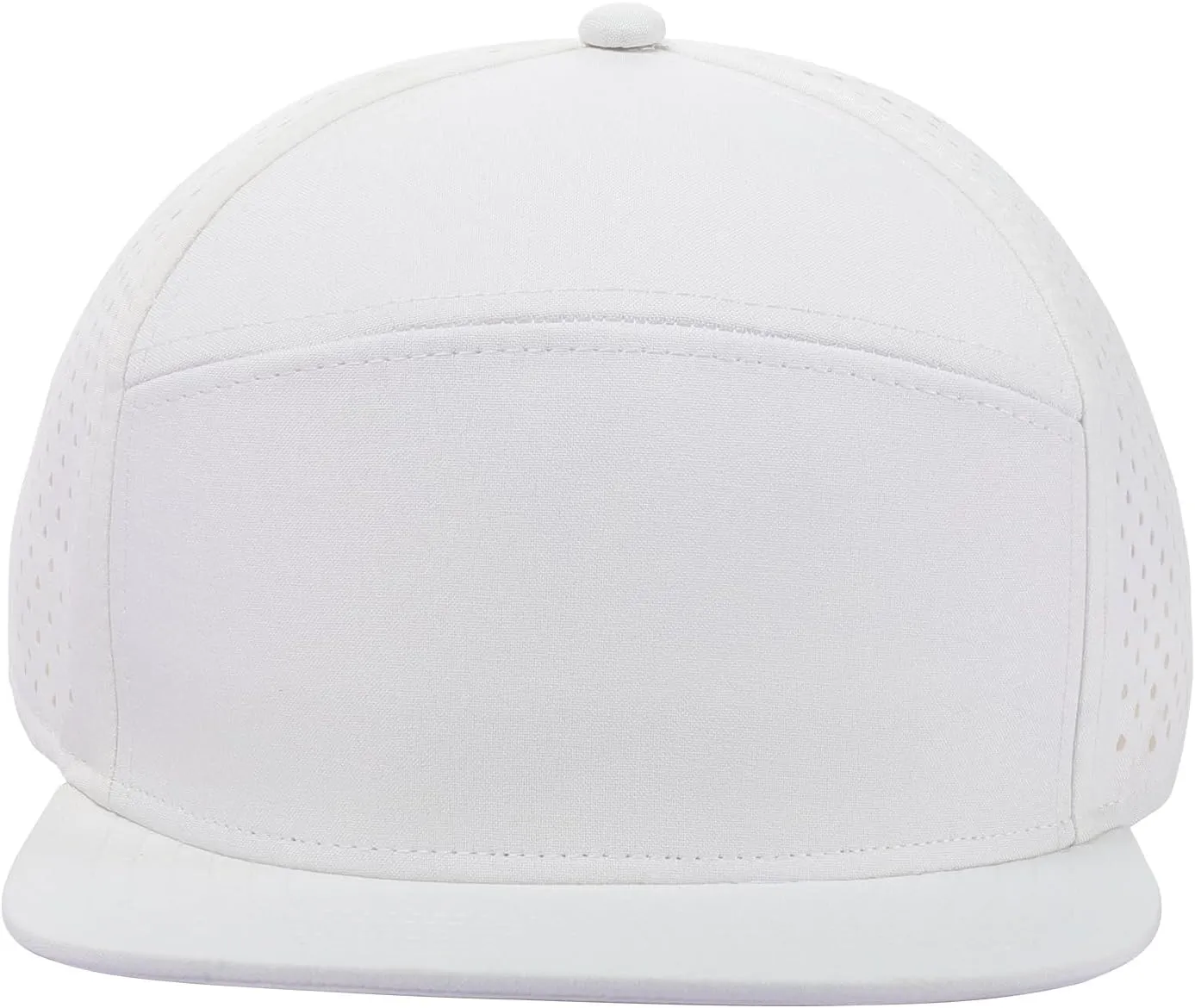 Men's Oversize XXL Flat Brim Baseball Cap Adjustable Performance Snapback Hat Laser Perforated Cap Plus Size for Big Head