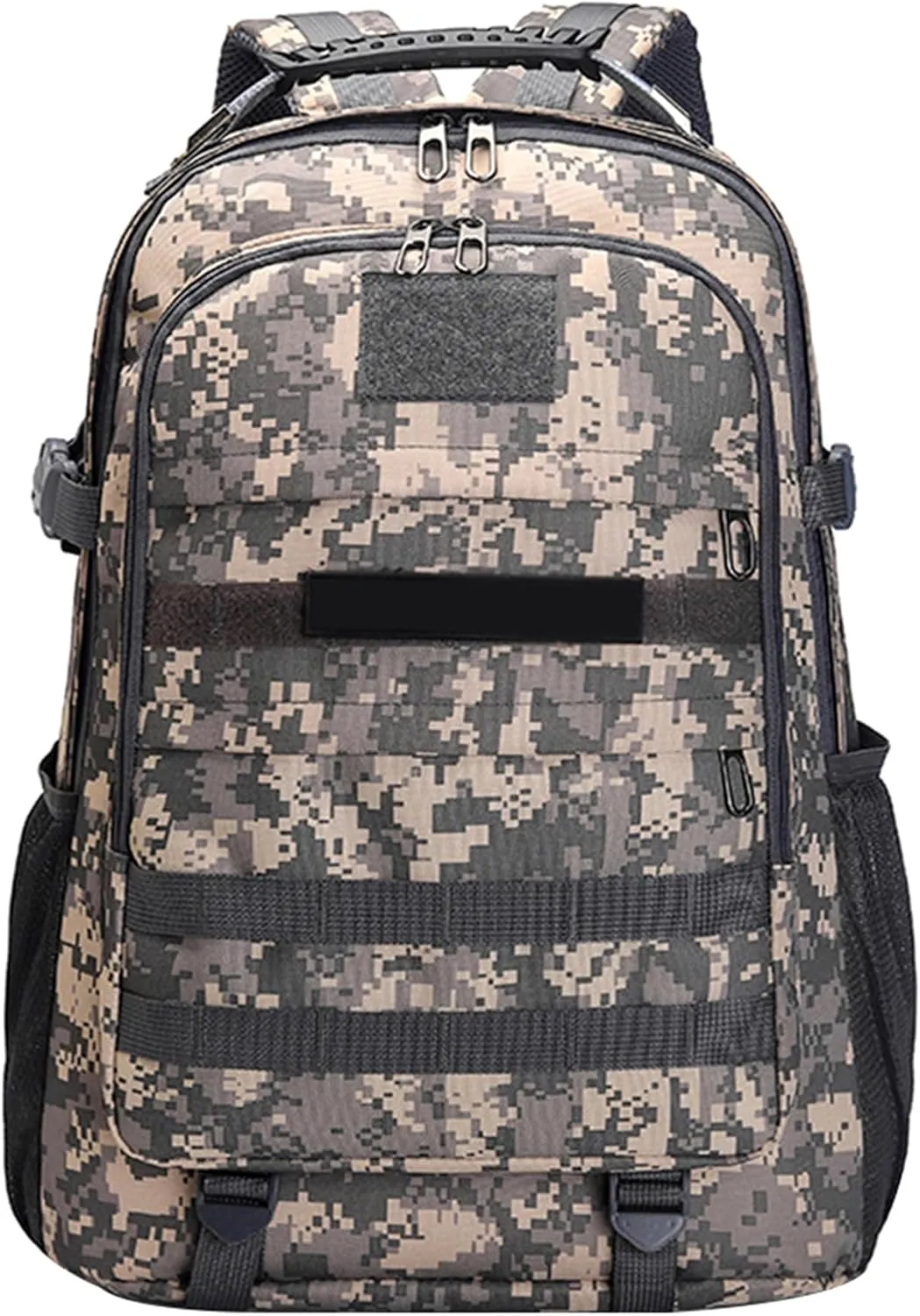 Men's Oxford Cloth Tactical Backpack 40L Outdoor Camping Rucksack Large Capacity Hiking Travel Daypack (C/Multicolor)