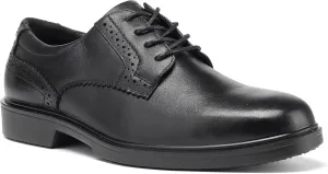 Men's Oxford Shoes Lace Up Slip Resistant Work Shoes Genuine Leather