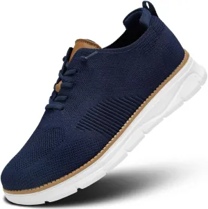 Mens Oxfords Lace-Up Lightweight Casual Walking Shoes Mesh Sneakers Dress Shoes Fashion Shoes