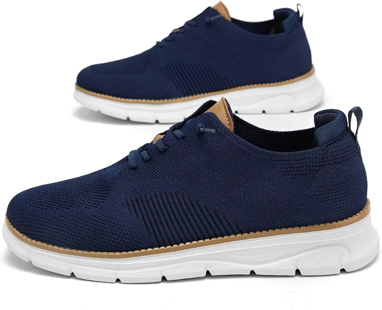 Mens Oxfords Lace-Up Lightweight Casual Walking Shoes Mesh Sneakers Dress Shoes Fashion Shoes