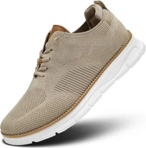 Mens Oxfords Lace-Up Lightweight Casual Walking Shoes Mesh Sneakers Dress Shoes Fashion Shoes