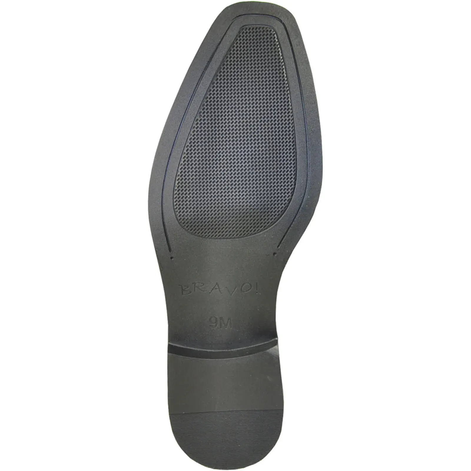 Mens Pointed Plain Toe Oxford Dress Shoe in Black