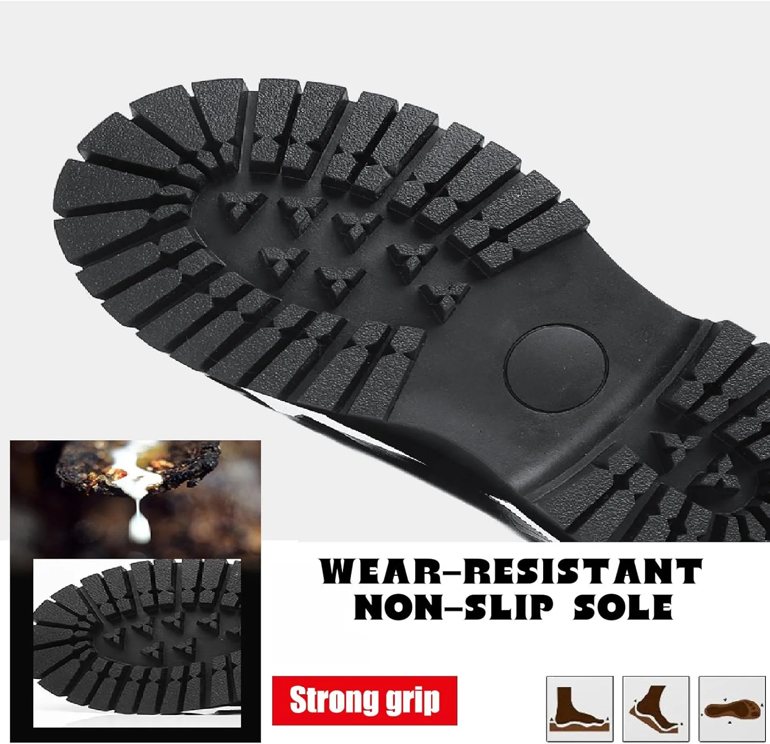 Men's Printed Leather Platform Oxford Dress Shoes Classic Lace Up Anti-Slip Lug Sole Block Heel Formal Oxfords for Wedding Office Business