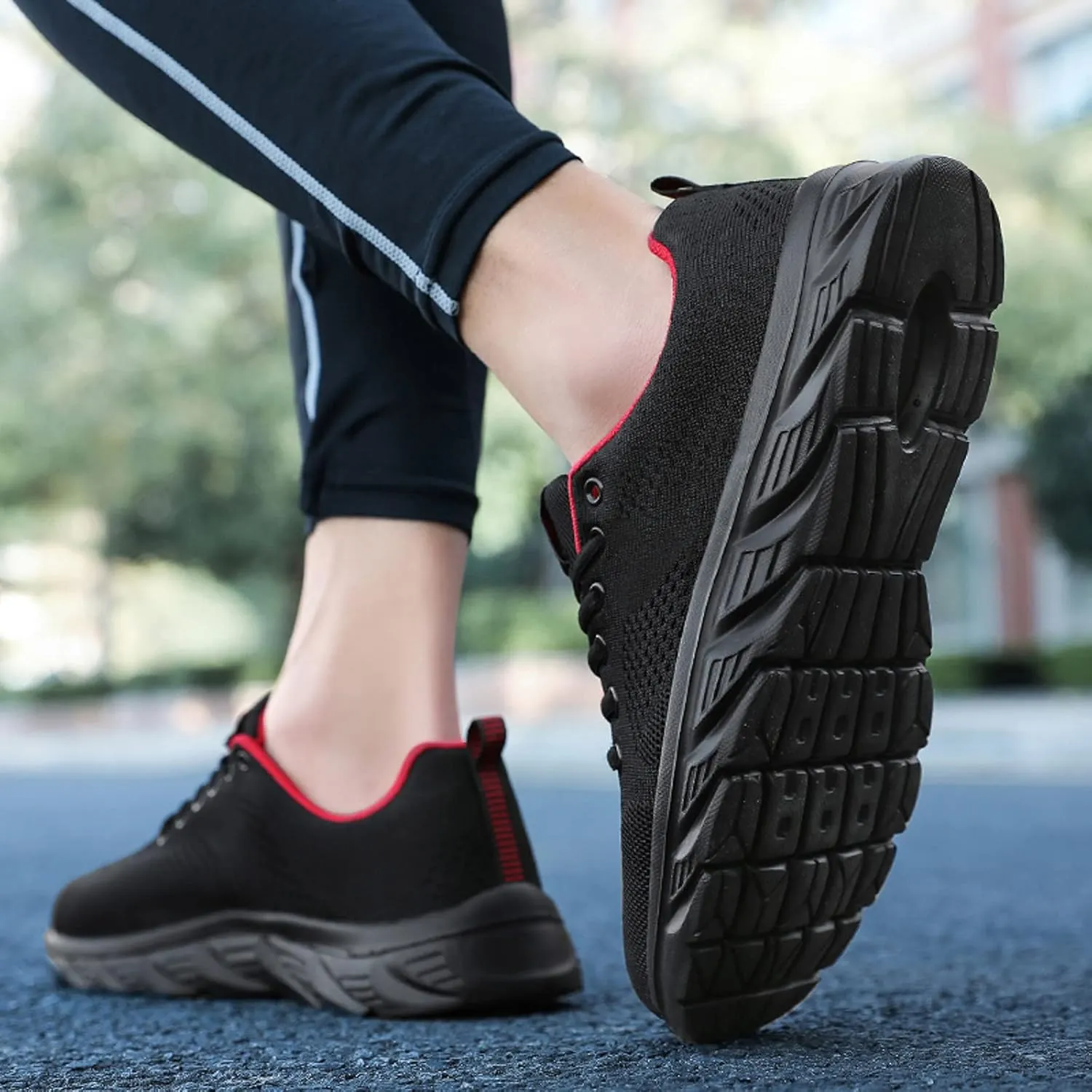 Men's Stretch Memory Foam Shoes Breathable Casual Comfortable Walking Sneaker Men's Sport Breathable Mesh Shoes
