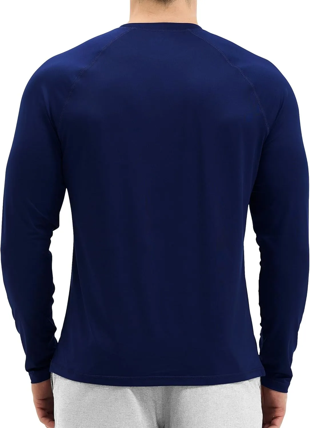 Mens UV Sun Protection Long Sleeve Shirts Rash Guard for Outdoor Fishing Hiking Swimming UPF 50 