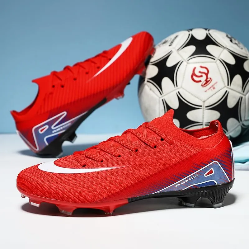 Men's Womens Soccer Shoes Football Cleats High-Tops Lace-Up Non-Slip Spikes Indoor Outdoor Sports Athletic Baseball Lacrosse Sneaker