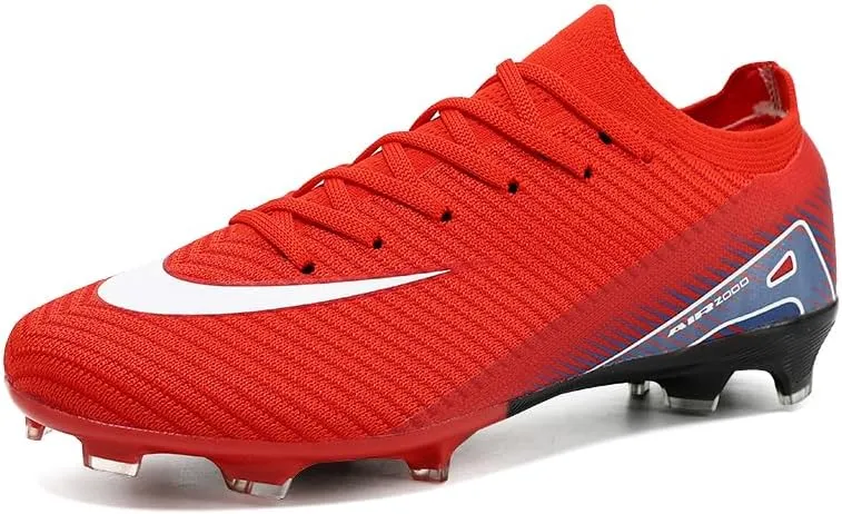 Men's Womens Soccer Shoes Football Cleats High-Tops Lace-Up Non-Slip Spikes Indoor Outdoor Sports Athletic Baseball Lacrosse Sneaker