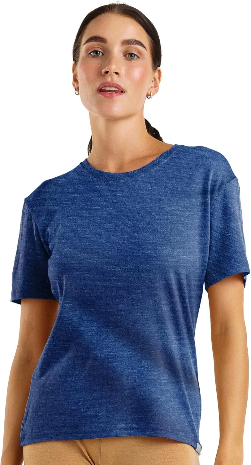 Merino.tech Merino Wool Shirt Women - 100% Merino Wool Base Layer Women Short Sleeve Tee