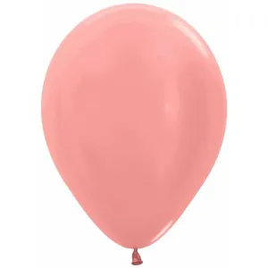 Metallic Rose Gold Balloons (11" 100/Bag)