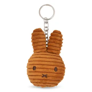 Miffy & Friends Miffy Flat Keychain (ECO) Corduroy Cinnamon 10cm