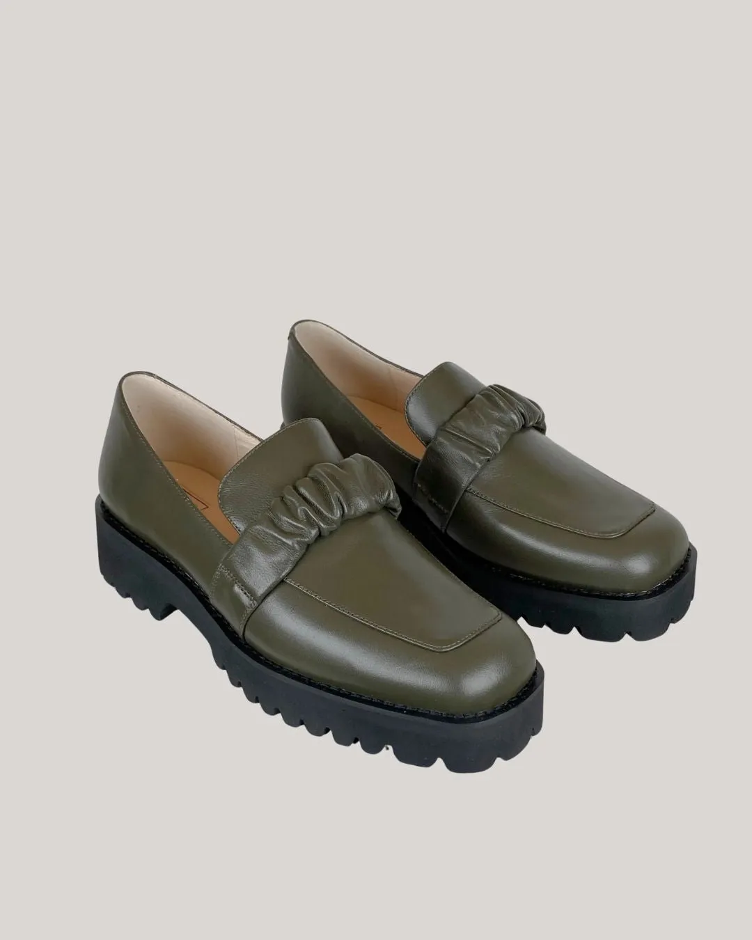 Mila Raine Boom Olive Leather