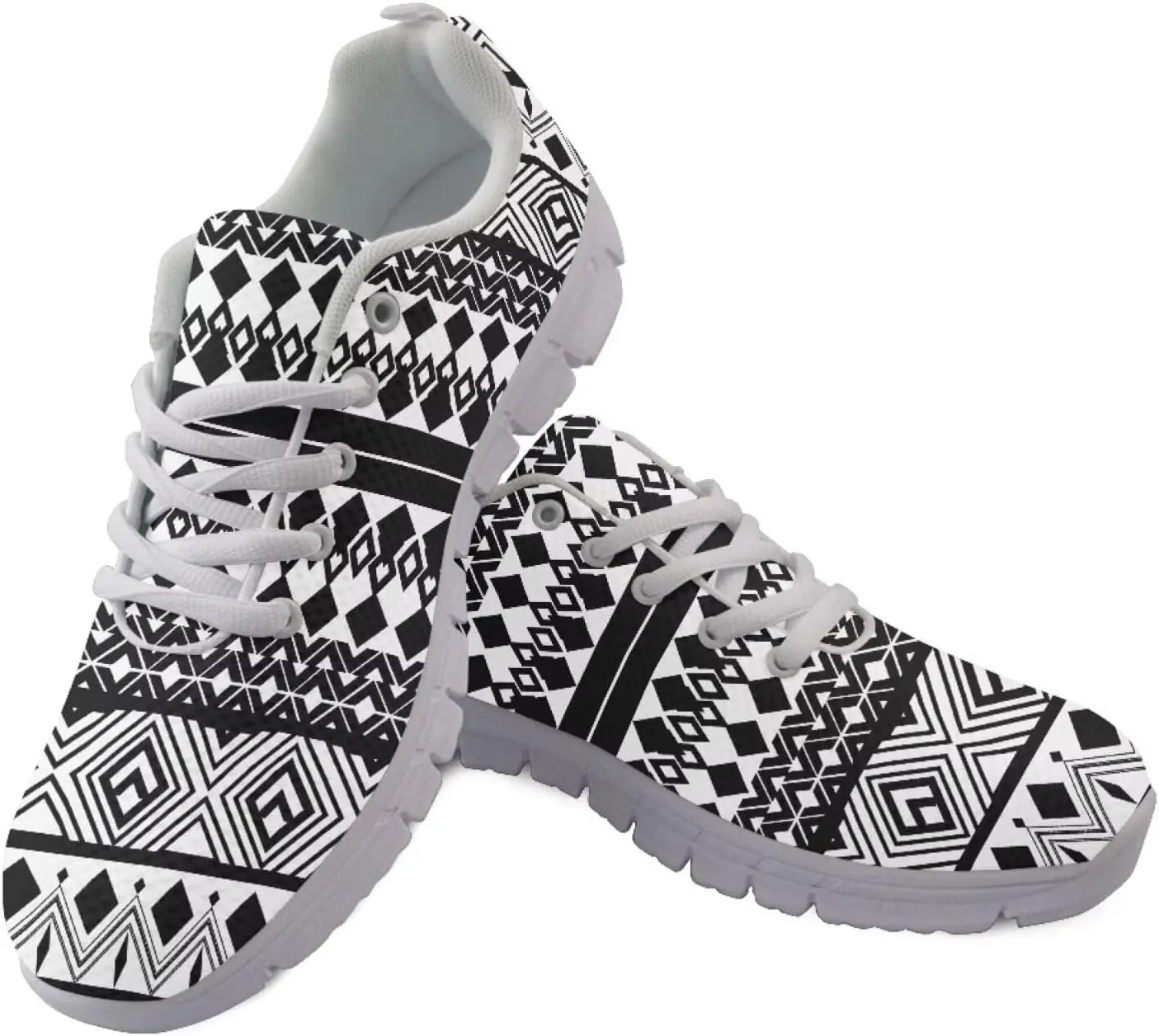 Modysero Lightweight Fashion Shoes for Women Non Slip Lace Up Shoes Soft Breathable Womens Tennis Sneakers