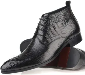 New Men Ankle Boots Mens Lace Up Oxford Ankle Boots Office Show Club Business Party For Holiday The First Layer Of Cowhide Genuine Leather