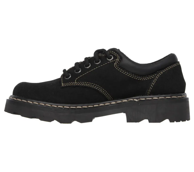 NEW Women's SKECHERS PARTIES - MATE Black LEATHER Shoes AUTHENTIC IN BOX