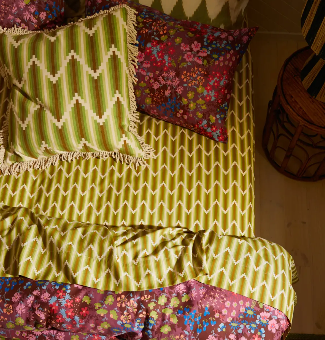 Nisha Cotton Flat Sheet - Reed