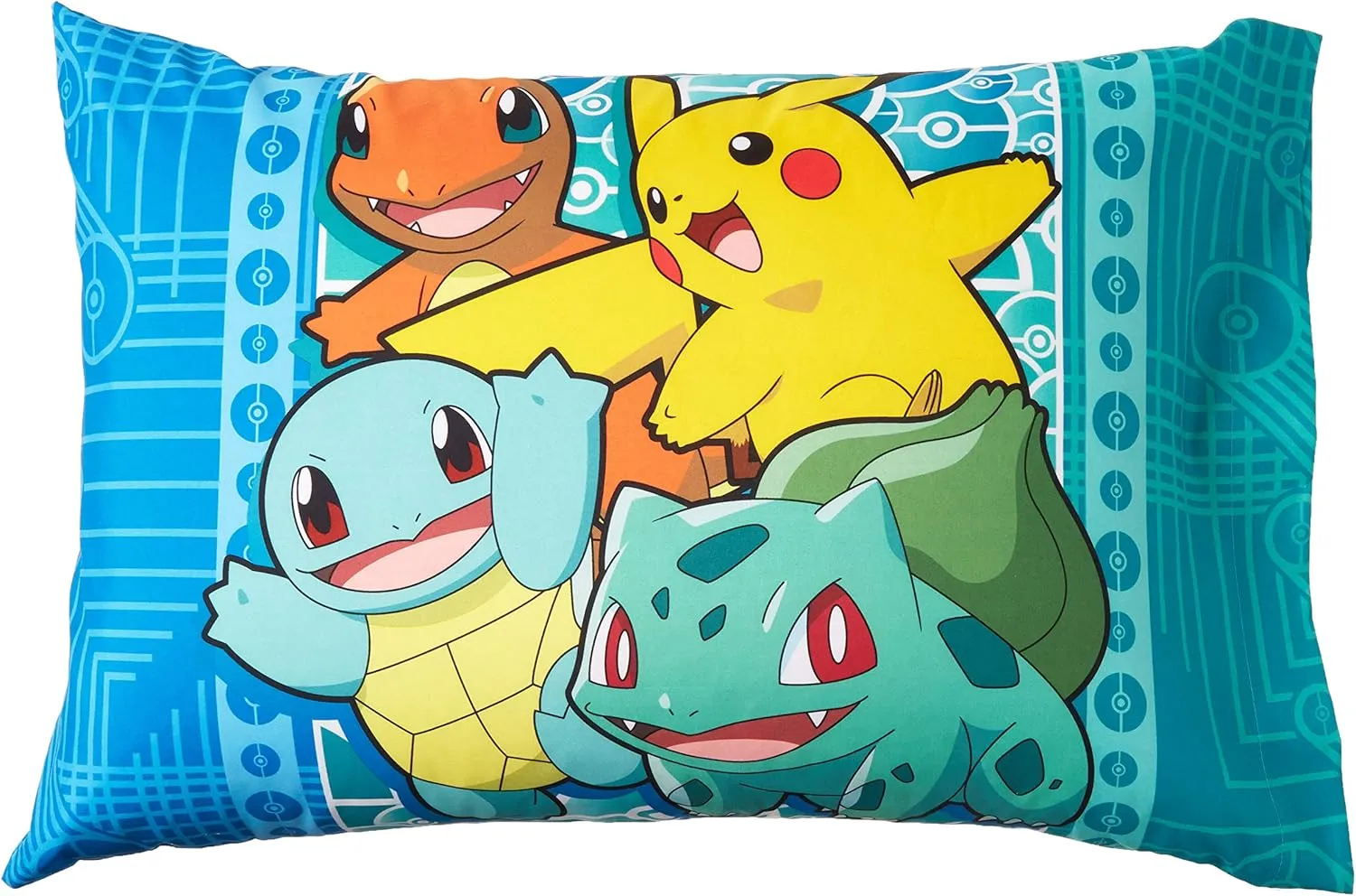 Northwest Twin Bed in a Bag Set – Pokémon First Starters Design – 5-Piece Bedding Set with Comforter, Fitted Sheet, Flat Sheet, Pillowcase, Sham