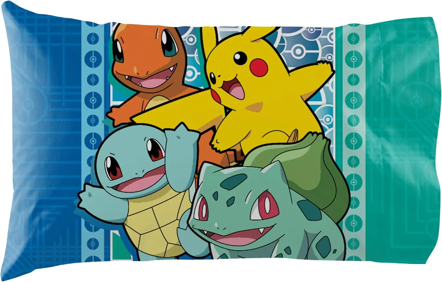 Northwest Twin Bed in a Bag Set – Pokémon First Starters Design – 5-Piece Bedding Set with Comforter, Fitted Sheet, Flat Sheet, Pillowcase, Sham