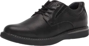 Nunn Bush Men's BAYRIDGE Plain Toe Lightweight Leather LACE-UP Oxford, Black, 12 Wide