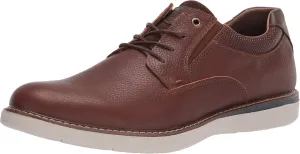 Nunn Bush Men's BAYRIDGE Plain Toe Lightweight Leather LACE-UP Oxford, Brown Multi, 8