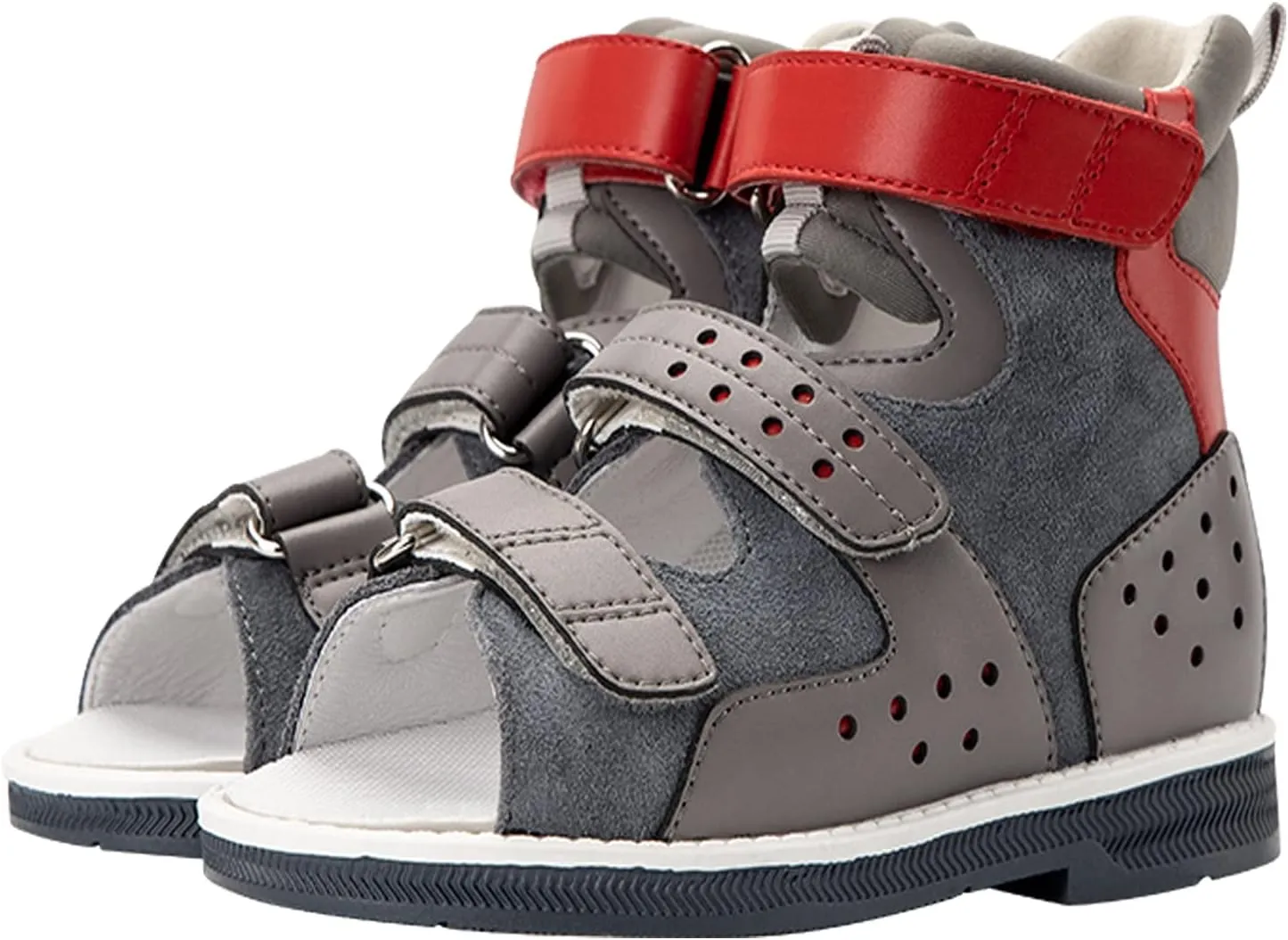 Orthopedic Corrective sandals for Boys and Girls, Children's Open-toe Summer Shoes for Toddlers Flat Feet, High Back with Ankle Support, Non-slip Soles
