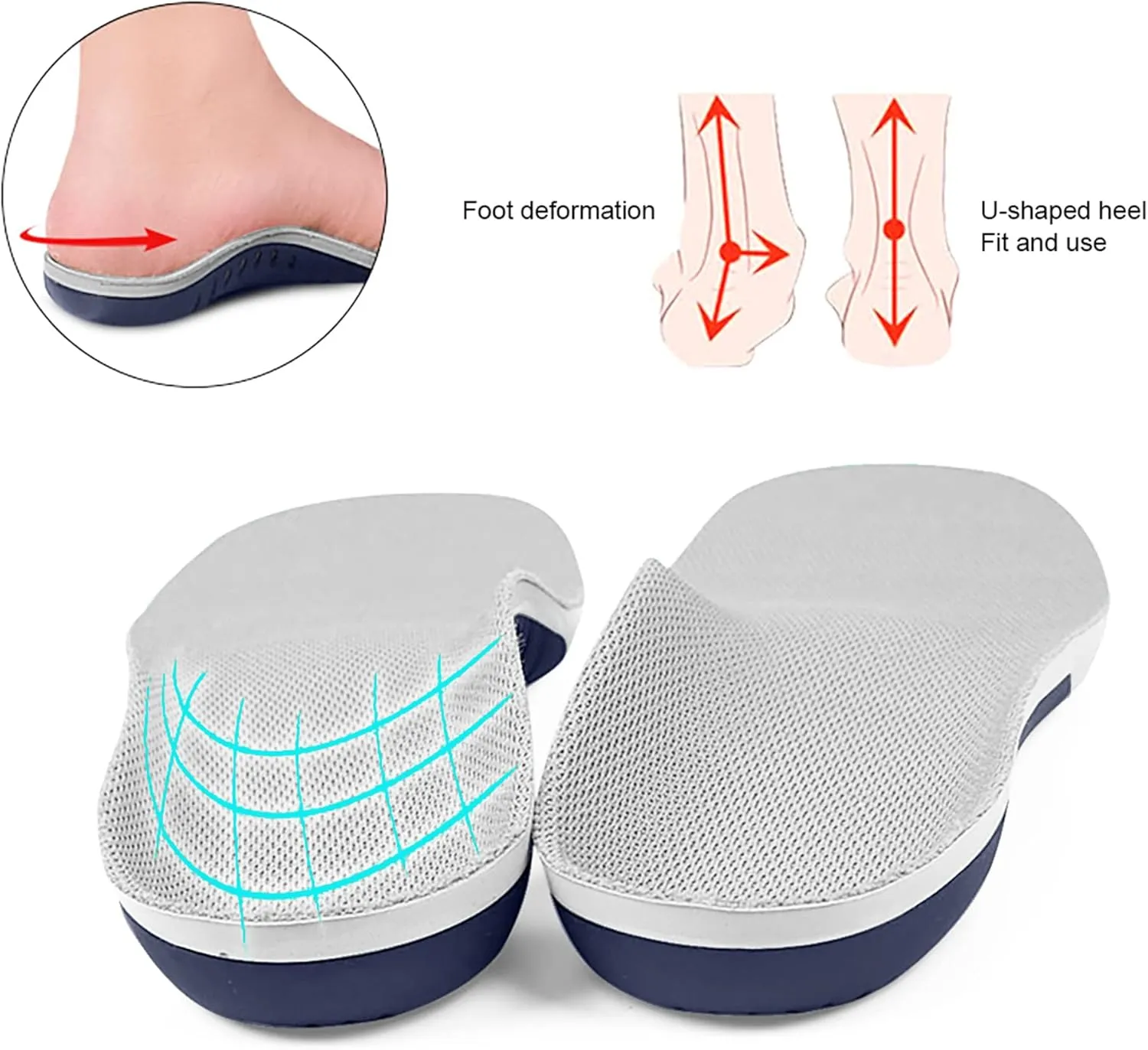 Orthotic Insoles for Kids - Arch Support Inserts and Kids Arch Support and Childrens Flat Feet